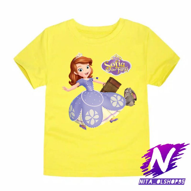 baju anak kaos anak putri sofia the first