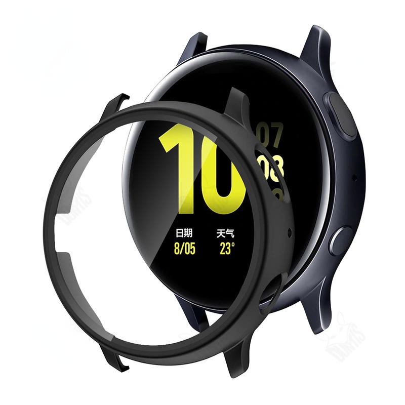 Case Matte + Pelindung Layar Tempered Glass Untuk Samsung Galaxy Watch Active 2 40MM 44MM