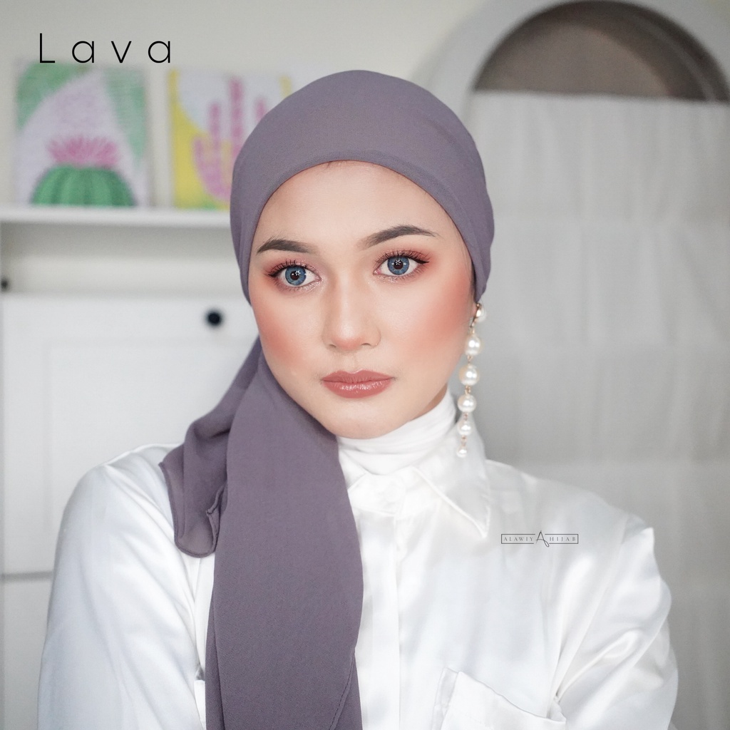 Alawiyahijab - Dima Instan ( Pashmina inner Ceruty Babydoll Premium )