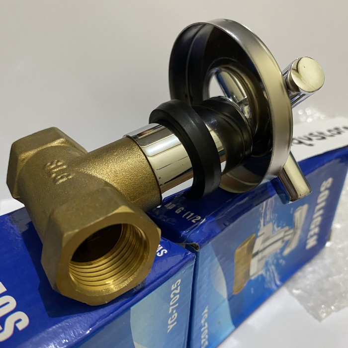 STOP KRAN SHOWER TANAM KUNINGAN SOLIGEN 7025