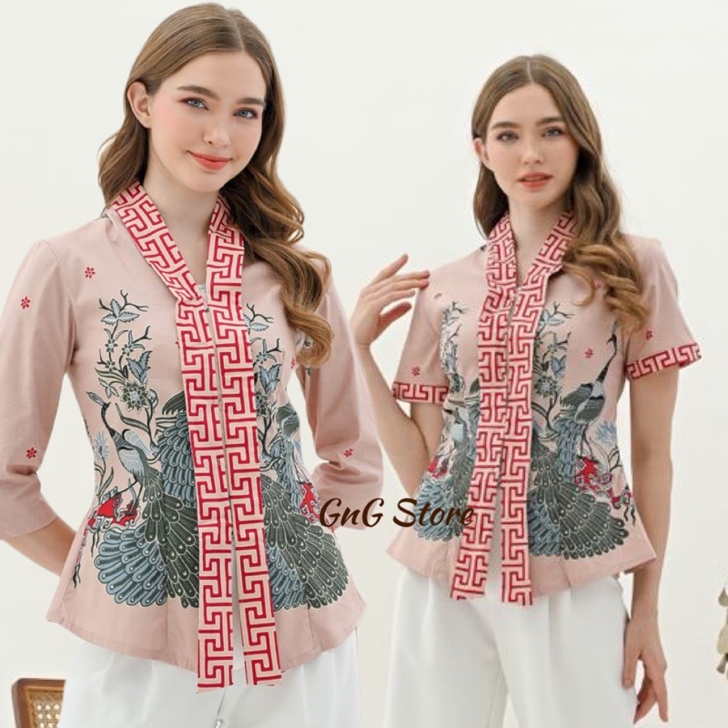 Atasan Batik 292 BBB/ Blouse Batik Wanita Modern/ Seragam Batik/ Couple BAtik/ Batik Wanita/ Baju Imlek