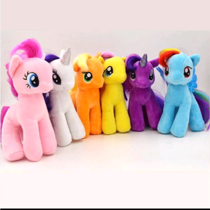 Boneka Kuda Pony Unicorn Little Poni 25 cm Halus Lembut