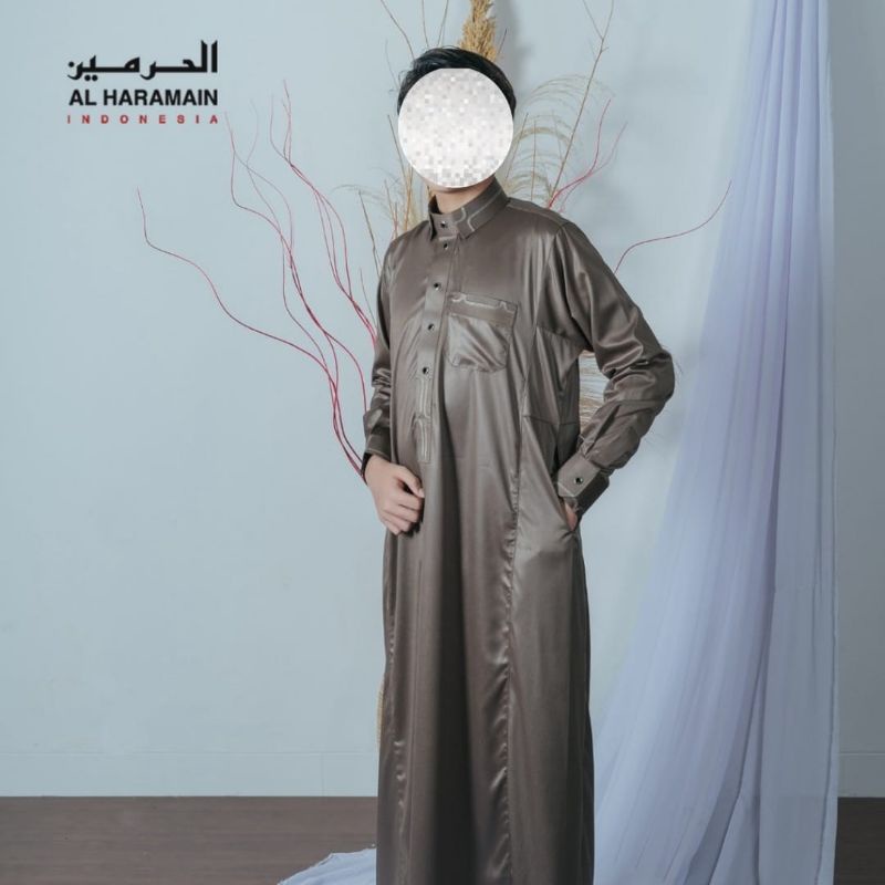 JUBAH ALHARAMAIN PREMIUM MANSET BORDIR EXCLUSIVE MODEL KERAH KEMEJA, ALHARAMAIM, HAROMAIN, AL AMWA, 