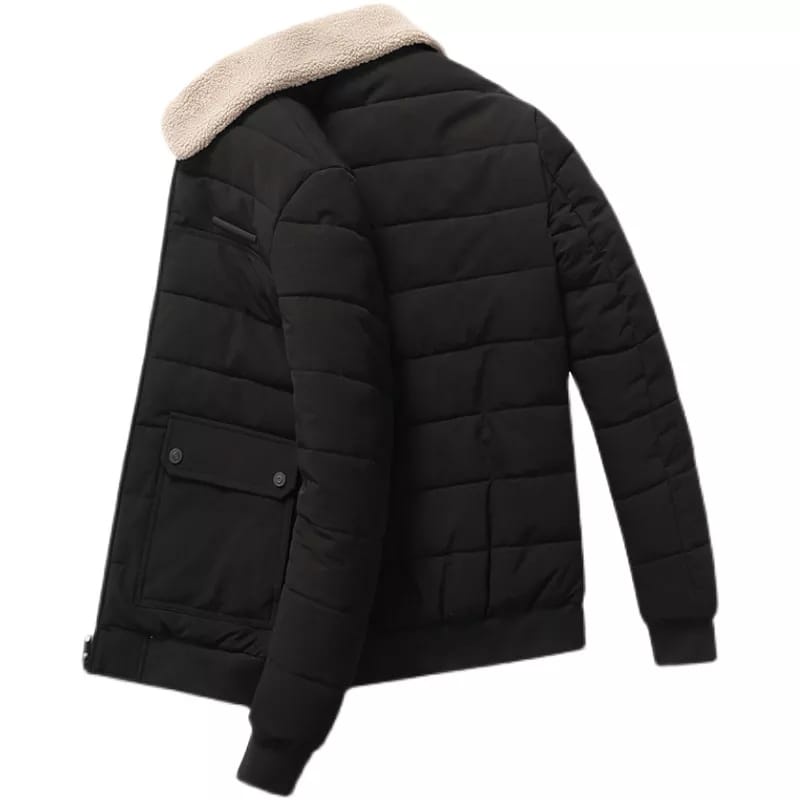 jaket winter bulu pria mantel musim dingin