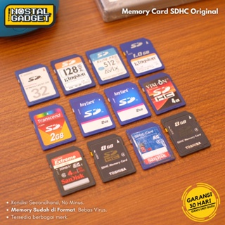 Memori Kamera SD SDHC 128MB 512MB 1GB 2GB 4GB 8GB Original