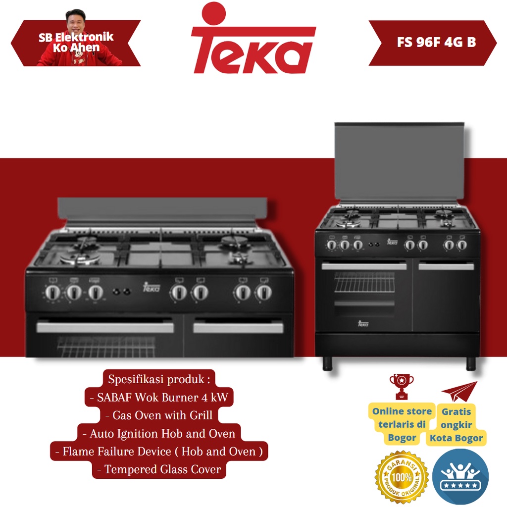 Freestanding Teka FS96F B 4G