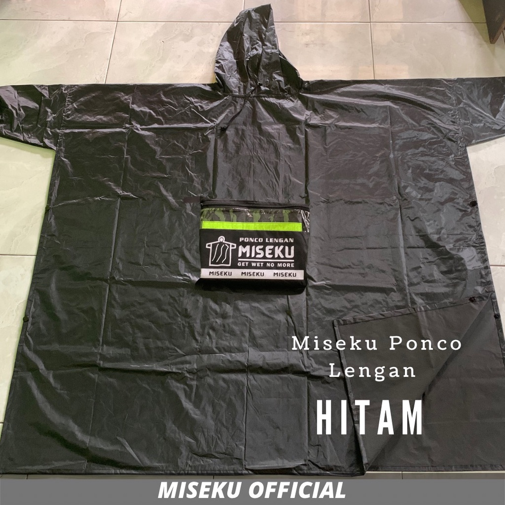 RAINCOAT, JAS HUJAN PONCO LENGAN KELELAWAR DEWASA PRIA WANITA By MISEKU Product Original