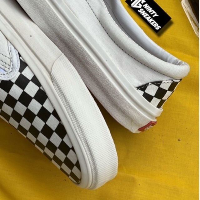 Sepatu slipon Sepatu vans slipon checkerbord og sepatu pria sepatu wanita