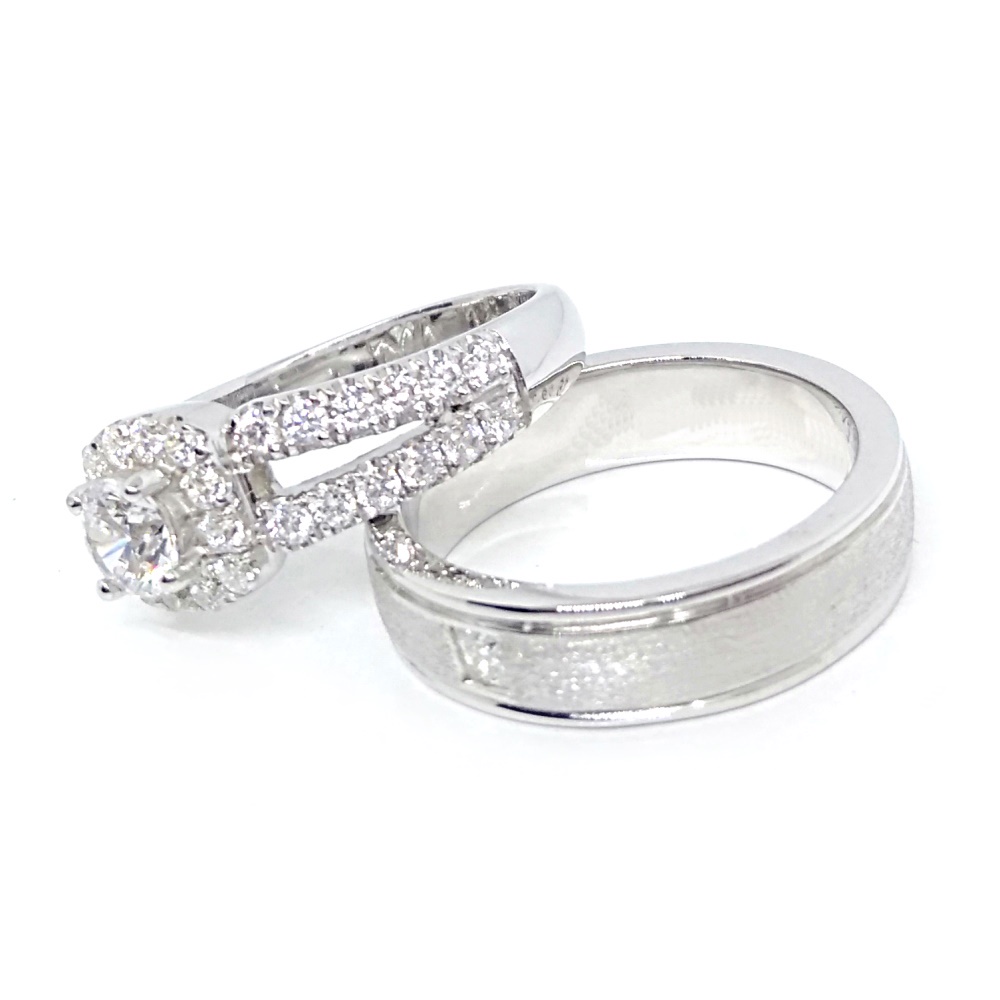 Cincin Kawin Couple Perak Asli Ukir Nama A36
