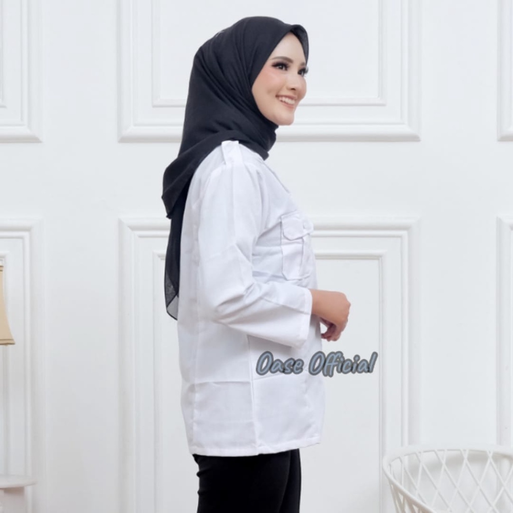 Baju Wanita Putih Perawat Suster PNS PHD PPL