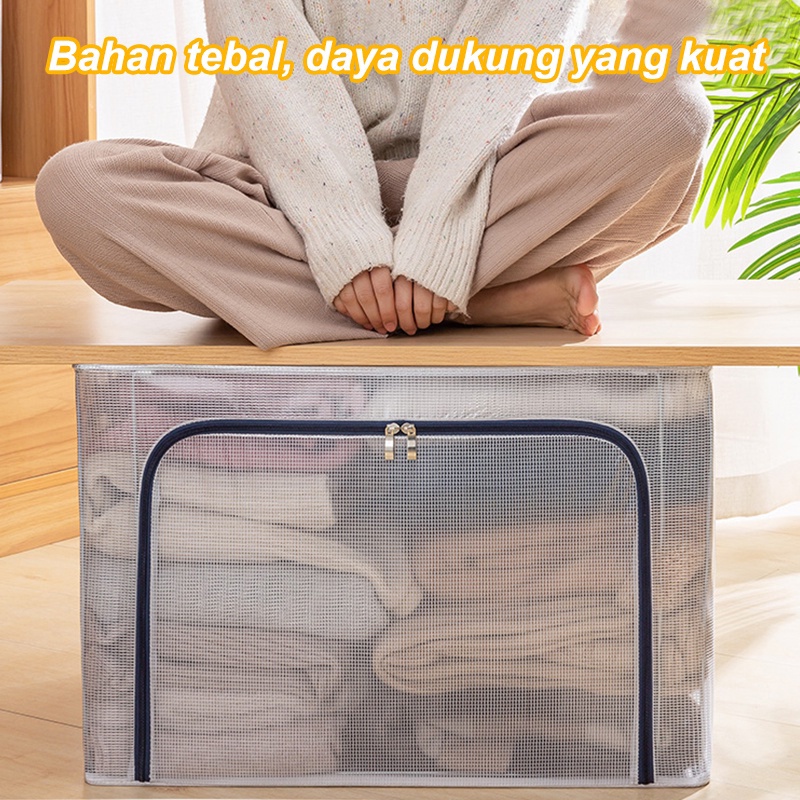 Storage Box lipat Storage Serbaguna Organizer pakaian dan mainan Kotak penyimpanan  box 24L 80L 11serbaguna0L