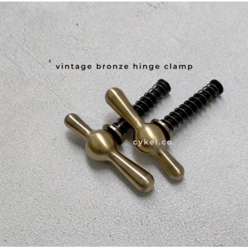 aceoffix vintage bronze hinge clamp lever