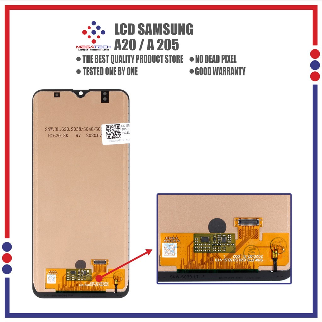 LCD Samsung A20 / A205 Fullset Touchscreen