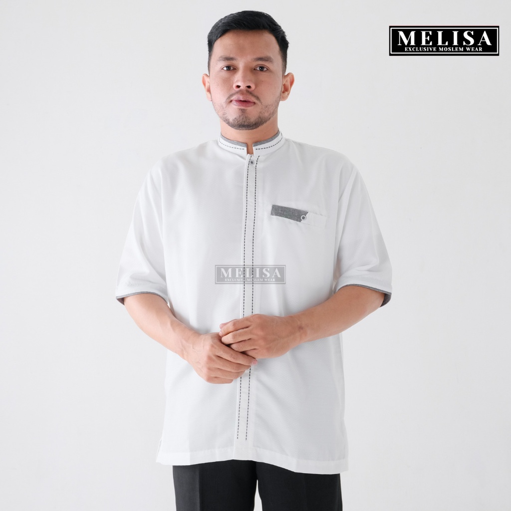 Baju Koko Lengan Pendek Baju Koko Fashion Muslim Pria Dewasa Terbaru Bahan Poli Cotton Poli Katun