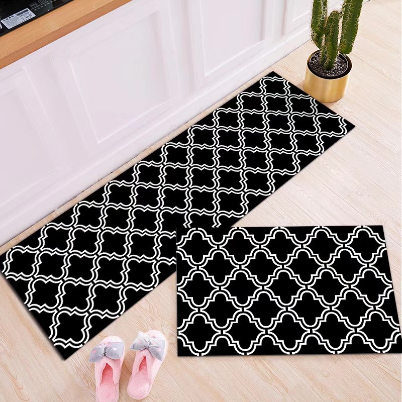 HL0466 Keset Dapur 2 in 1 Panjang dan Pendek 40 x 120 cm Kitchen Floor Mat Keset Alas Lantai Anti Selip Keset kaki Dapur  Y1640