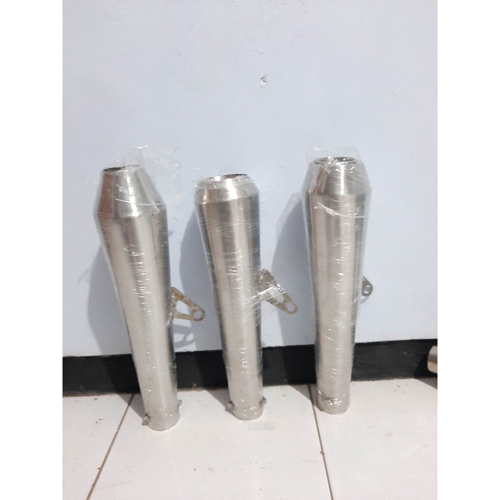 KNALPOT CUSTOM JAPSTYLE SCRAMBLER BRATSTYLE CAFERACER CLASSIC KLASIK KNALPOT CUSTOM HONDA TIGER MEGA