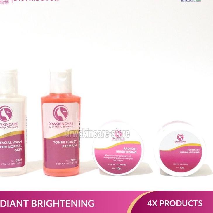 Lariz manis--@ DRW SKINCARE ORIGINAL 100% BPOM Paket RADIANT ACNE BRIGHTENING / GLOWING Flek Whiteni