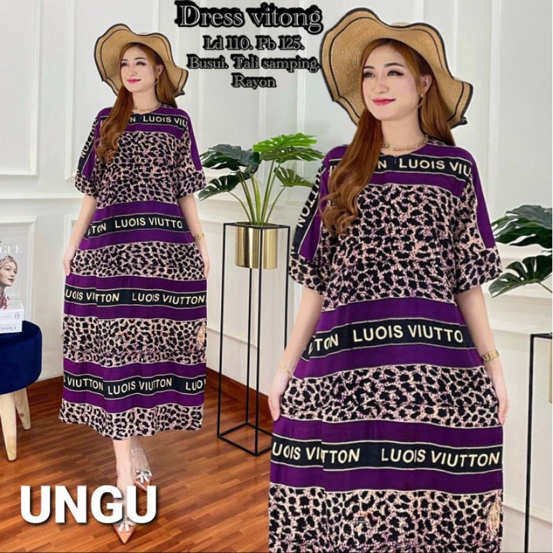 DASTER JUMBO VT BUSUI DRESS TALI SAMPING GAUN TIDUR MOTIF MEWAH