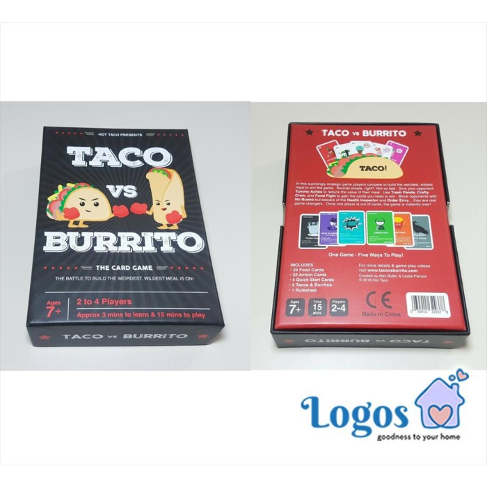 Jual Taco Vs Burrito Boardgame Main Kartu Playing Card Game Shopee