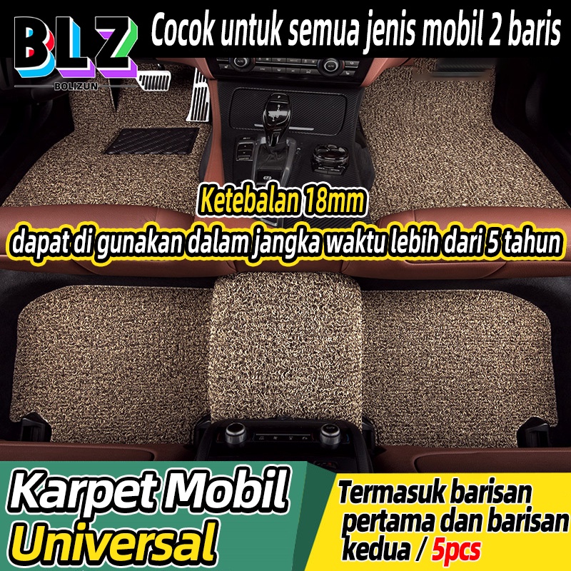 Bolizun KARPET MOBIL MIE PREMIUM UNIVERSAL /UNTUK SEMUA MOBIL Bihun Tebal 18mm - 4 Warna