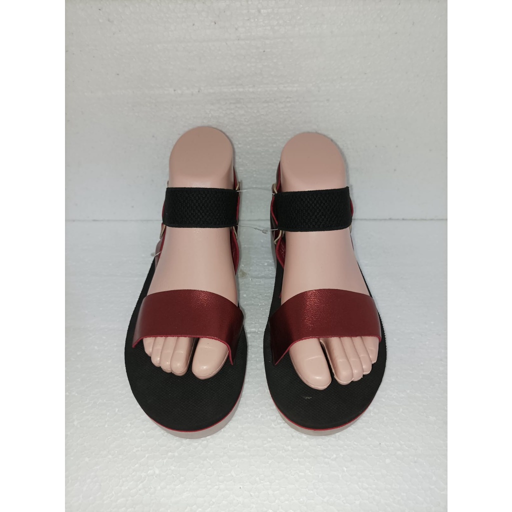 Wedges Wanita Slop Tali Carvil #Sendal Murah