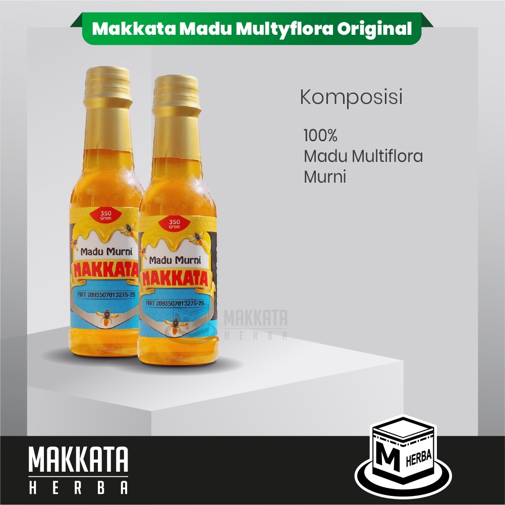

Madu Murni Makkata Asli 100% Madu Makkata Multyflora Alami Original Nektar Multyflora 350gr Natural Honey