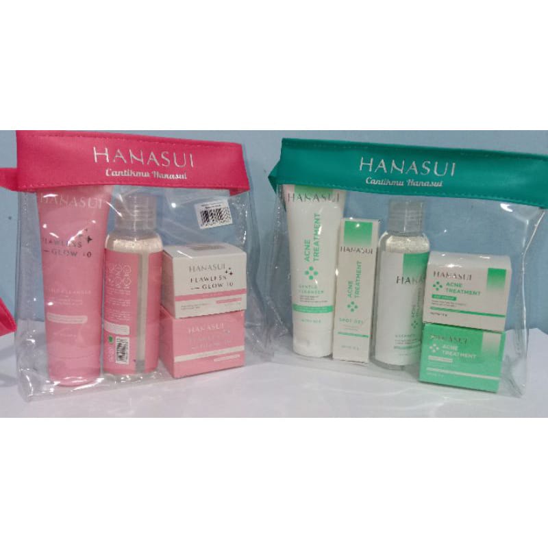 hanasui paket skincare / skincare / paket skincare acne / paket skincare flawless / paket skincare m