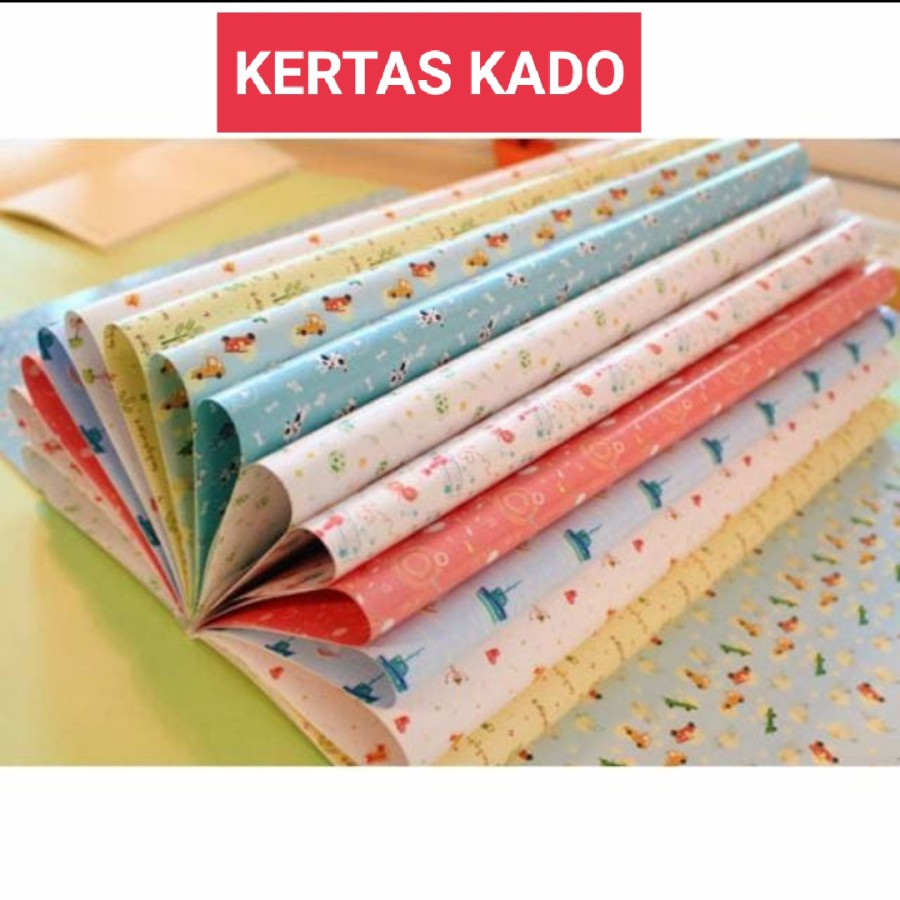 

PACKING KERTAS KADO / EKSTRA BUNGKUS KADO / EKSTRA KERTAS MOTIF KARAKTER LUCU - Wrapping Paper - Pembungkus Kado