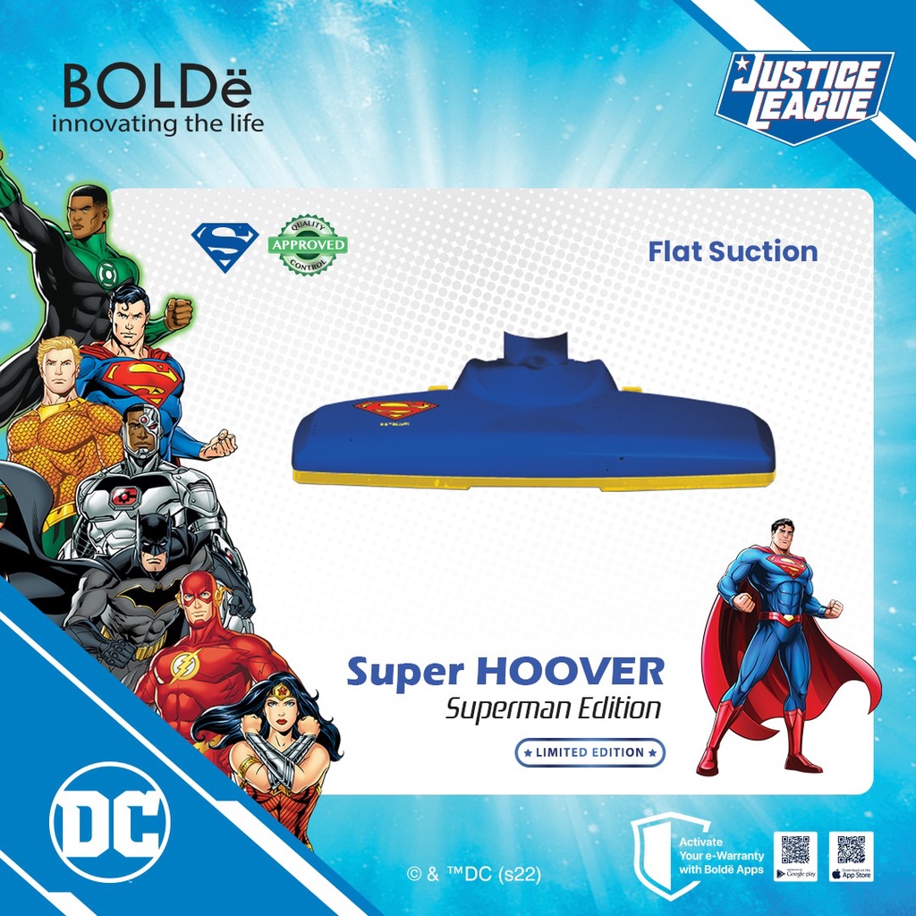 Penyedot Debu Vacuum Cleaner BOLDe Super Hoover Turbo Superman Garansi Resmi