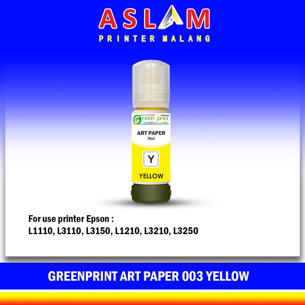 Tinta Art Paper Epson 003 Tinta Green Print Art Paper Epson 003 Yellow Kuning For Printer Epson