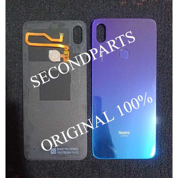 BACKDOOR BACK DOOR BACK COVER CASING FULLSET FINGER PRINT XIAOMI REDMI NOTE 7 ORIGINAL COPOTAN