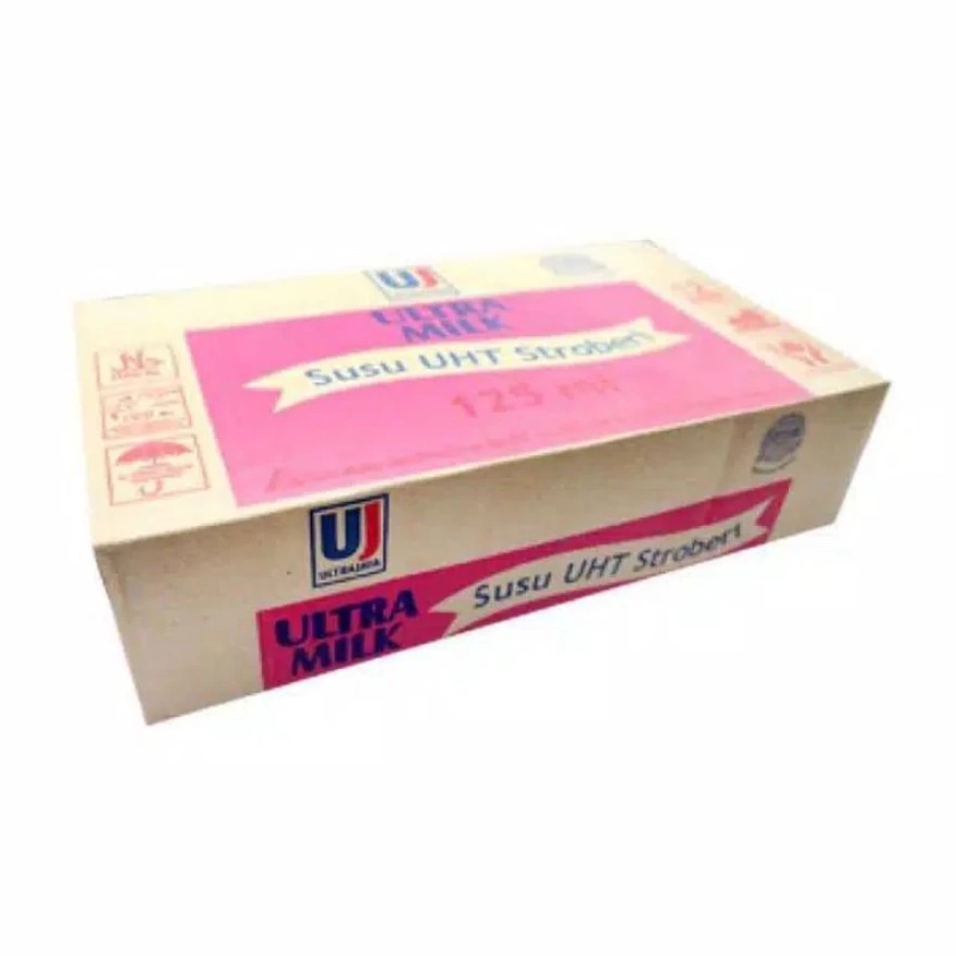 Susu Ultra Milk 125 ml Coklat / Stroberi / Strawberry( 1 KARTON ISI 40)