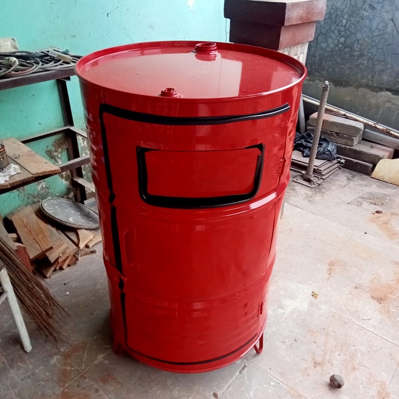 Tong Sampah Besi Vol 200 ltr, Tong Sampah Besar