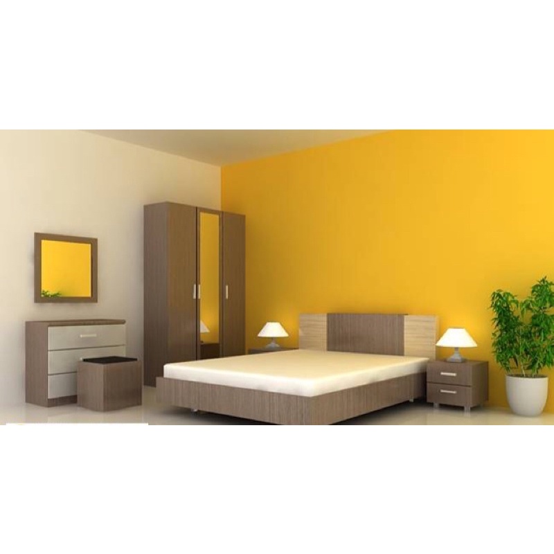 Furniture Set Kamar Tidur GLENO Minimalis Modern Terbaru Termurah.