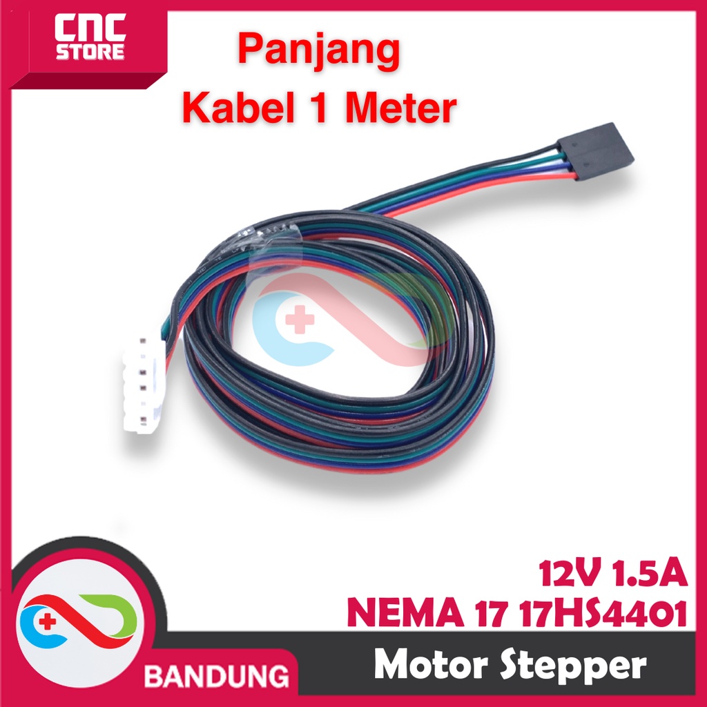 NEMA 17 17HS4401 STEPPER MOTOR 42-40MM 12V 1.5A  PLUS KABEL