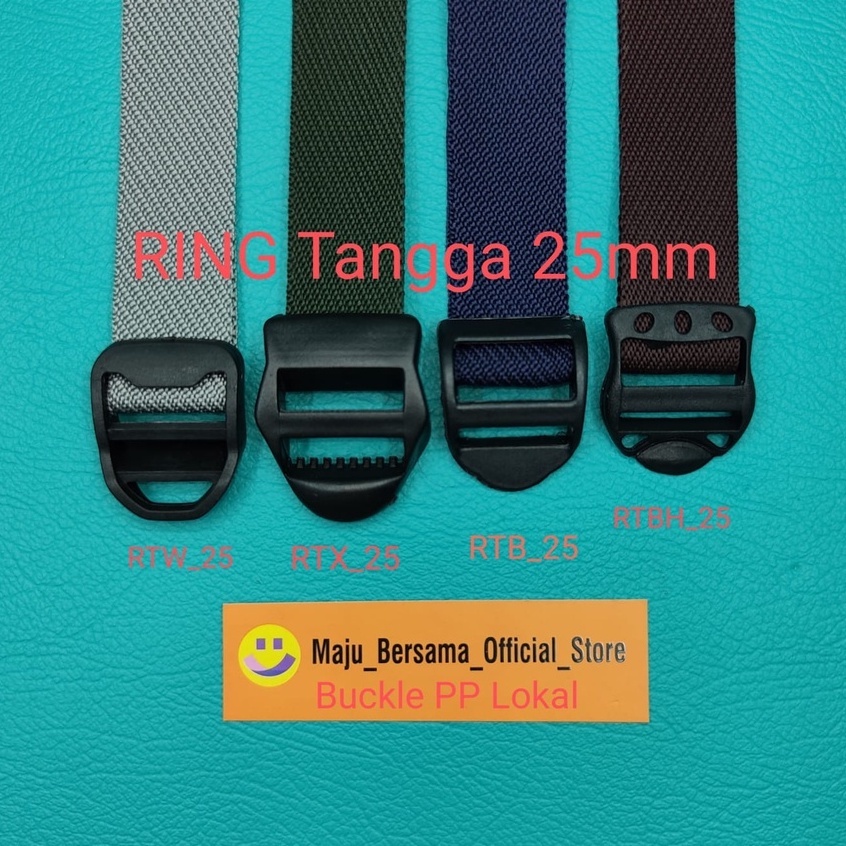 Buckle Plastik PP Lokal - Ring Tangga 25mm - SW1