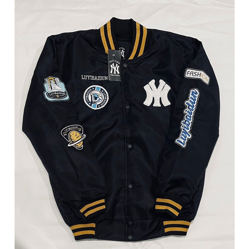 Jaket Varsity Yankes NY Lubiya Platinum Quality | Varsity Pria Jacket