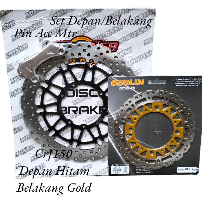PIRINGAN CAKRAM SET SUPERMOTO CRF150 DEPAN 320MM/BELAKANG 220MM DILL SUPERMOTO CRF150 PNP