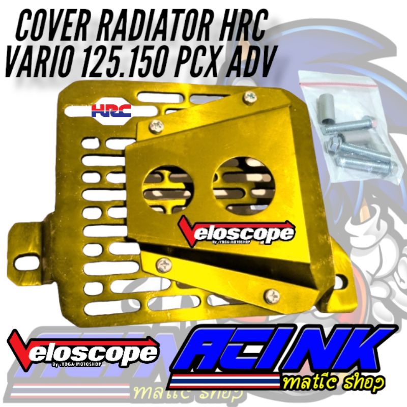 Cover radiator airscope cnc vario 125 vario 150 pcx 150 adv motif garis airscope veloscope