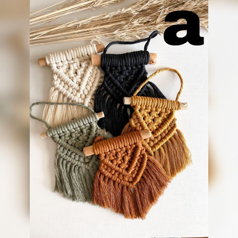 Hiasan Dinding Macrame Aesthetic Part 2