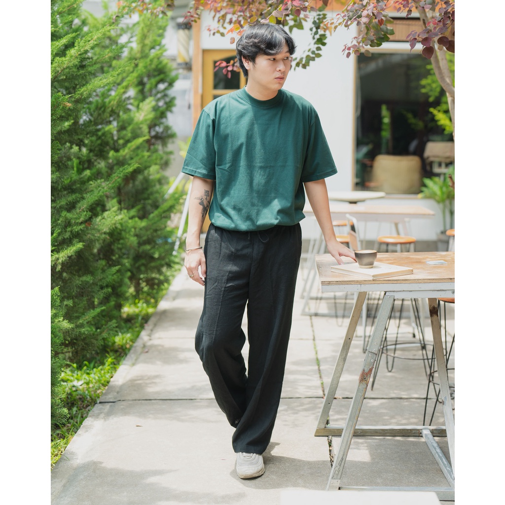 Osaka Oversized Tshirt In Pine Green- Kaos Oversize Pria dan Wanita Pine Green- ByBlank