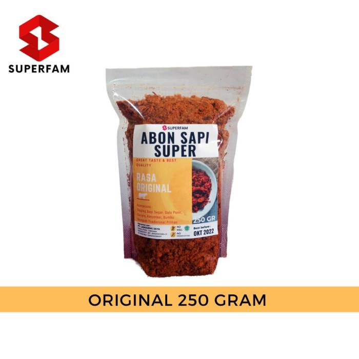

⭐BISA COD⭐ ABON SAPI SUPERFAM 250 GRAM / SUPERFAM BEEF FLOSS / MAKANAN SIAP SAJI - Original