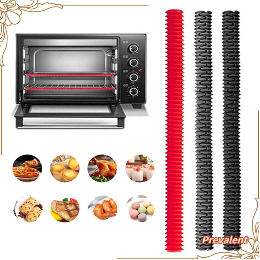 Preva 2PCS Strip Isolasi Panas Silikon Oven Rak Rak Aksesoris Dapur Resistance Guard sleeve