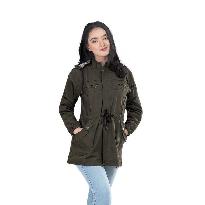 Jaket Parka Wanita Inficlo Olive
