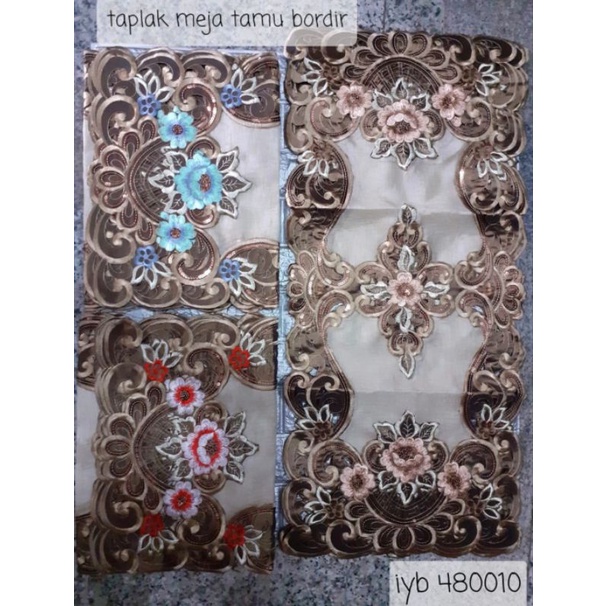 taplak meja tamu import renda mewah