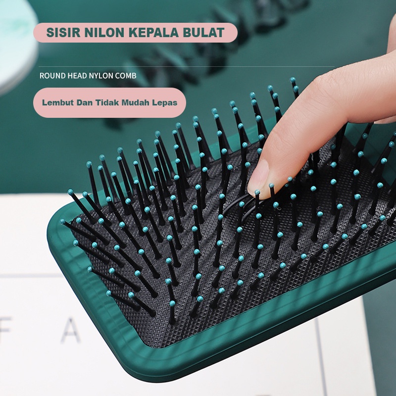 Sisir Rambut Set Comb Hair Brush Statis Semua Jenis Rambut Anti Kusut Dan Pijat Kepala - SP001A