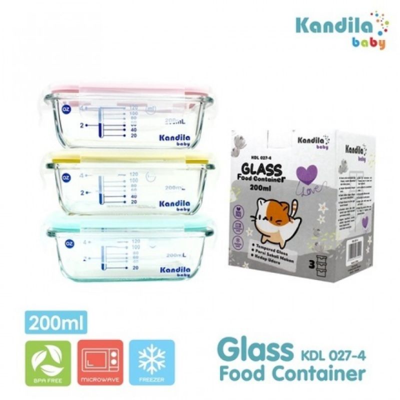 Kandila Baby Glass Food Container kDL027-2/4