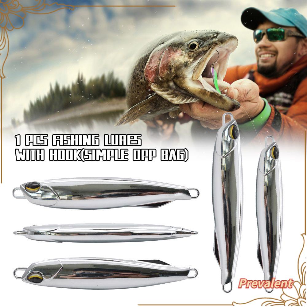 Preva Logam Umpan Pancing Kait Ganda Tenggelam Ikan Kecil Warna-Warni Memimpin Pengecoran