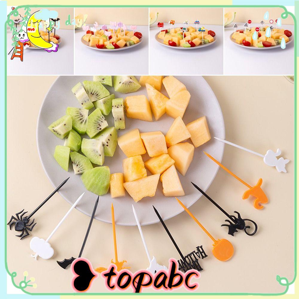 Top Buah Garpu Halloween Tanda Lalu Lintas Kartun Hewan Bento Dekorasi Label