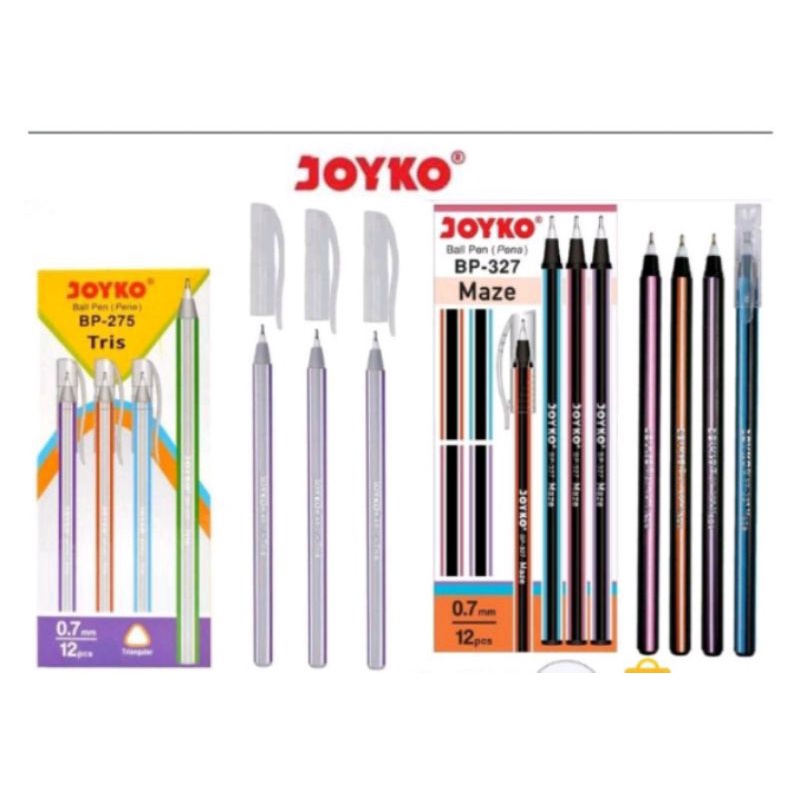 

Pulpen JOYKO Maze BP-327/ JOYKO Tris BP 275 (1 LUSIN) / Pulpen Murah
